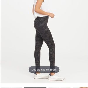Spanx Leather Camo Leggings